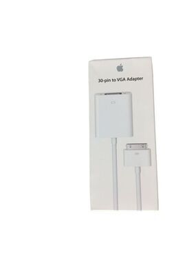 Apple 30 Pin to VGA Adapter New Sealed OEM